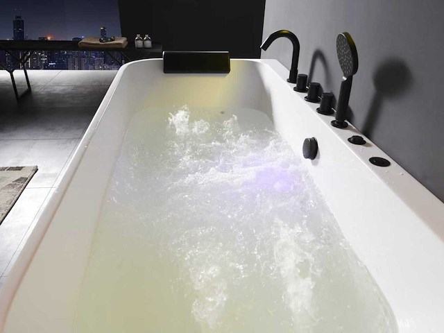 Mawialux opbouw design massagebad - mat wit - afbeelding 3 van  5