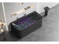 Mawialux opbouw design massagebad - mat zwart - afbeelding 7 van  13