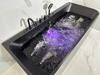 Mawialux opbouw design massagebad - mat zwart - afbeelding 2 van  10