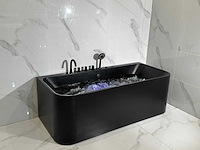 Mawialux opbouw design massagebad - mat zwart - afbeelding 5 van  13