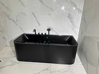 Mawialux opbouw design massagebad - mat zwart - afbeelding 9 van  13