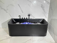 Mawialux opbouw design massagebad - mat zwart - afbeelding 10 van  13