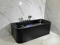 Mawialux opbouw design massagebad - mat zwart - afbeelding 8 van  13