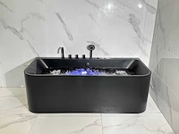Mawialux opbouw design massagebad - mat zwart - afbeelding 13 van  13