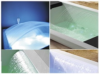 Mawialux opbouw design massagebad - waterval - glans wit - afbeelding 14 van  14