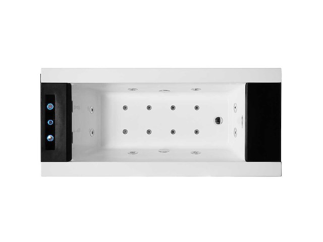 Mawialux opbouw design massagebad - waterval - glans wit - afbeelding 2 van  9