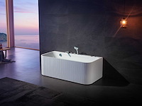 Mawialux opbouw design massagebad - waterval - mat wit of glans wit keuze - afbeelding 3 van  8