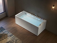Mawialux opbouw design massagebad - waterval - mat wit of glans wit keuze - afbeelding 2 van  9
