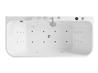 Mawialux opbouw design massagebad - waterval - mat wit of glans wit keuze - afbeelding 3 van  4