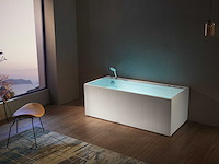 Mawialux opbouw design massagebad - waterval - mat wit of glans wit keuze - afbeelding 3 van  9