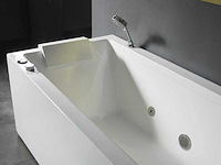 Mawialux opbouw design massagebad - waterval - mat wit - afbeelding 3 van  7