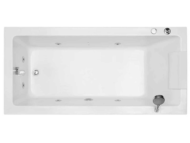 Mawialux opbouw design massagebad - waterval - mat wit - afbeelding 7 van  7
