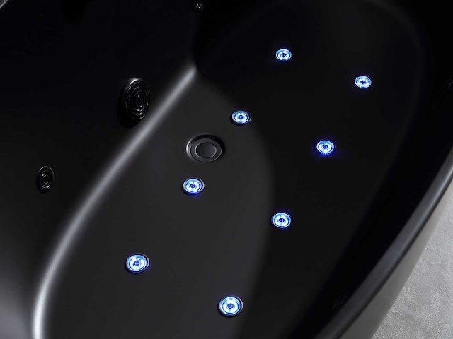 Mawialux opbouw massagebad - ballo - mat zwart - afbeelding 3 van  14