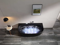 Mawialux opbouw massagebad - ballo - mat zwart - afbeelding 9 van  14