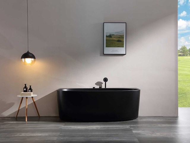 Mawialux opbouw massagebad - ballo - mat zwart - afbeelding 11 van  14