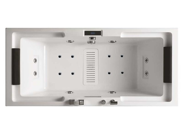 Mawialux opbouw (of inbouw massagebad) - olan - glans wit - afbeelding 3 van  8