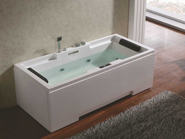 Mawialux opbouw (of inbouw massagebad) - olan - glans wit - afbeelding 1 van  4