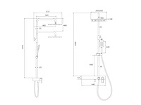 Mawialux opbouw regendouche - digitaal display - afbeelding 6 van  9