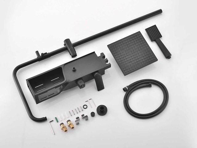 Mawialux opbouw regendouche mat zwart - afbeelding 3 van  9