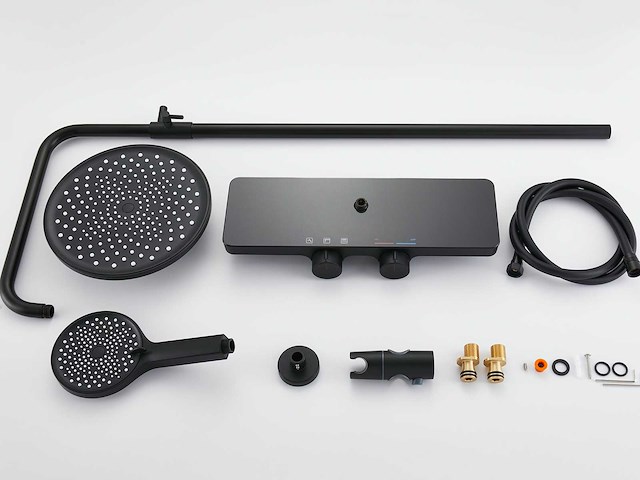 Mawialux opbouw regendouche mat zwart - afbeelding 4 van  6