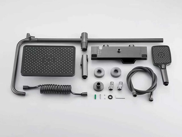 Mawialux opbouw regendoucheset - digitaal display - gunmetal grey of mat wit keuze - afbeelding 3 van  9