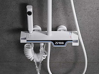 Mawialux opbouw regendoucheset - digitaal display - gunmetal grey of mat wit keuze - afbeelding 5 van  9