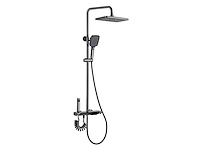 Mawialux opbouw regendoucheset - digitaal display - gunmetal grey of mat wit keuze - afbeelding 1 van  9