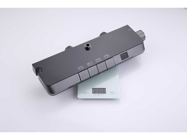 Mawialux opbouw regendoucheset - digitaal display - gunmetal grey - afbeelding 7 van  8