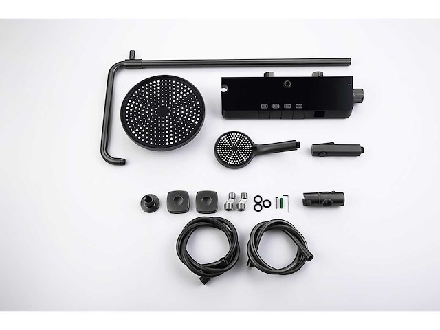 Mawialux opbouw regendoucheset - digitaal display - gunmetal grey - afbeelding 6 van  8