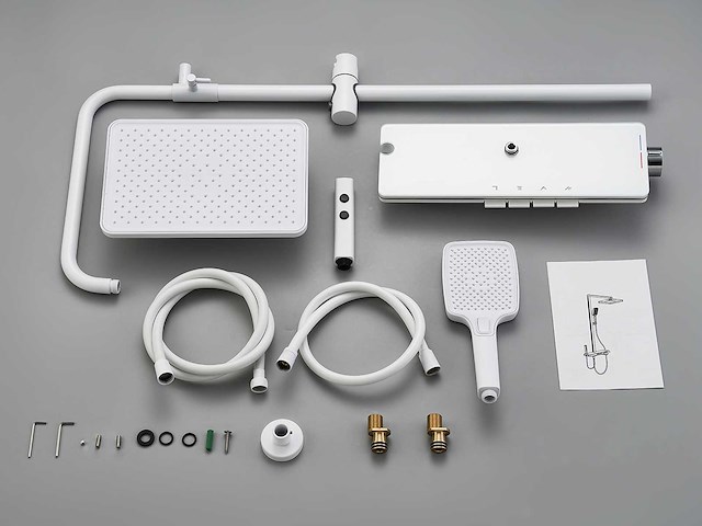 Mawialux opbouw regendoucheset - digitaal display - mat wit - afbeelding 2 van  9