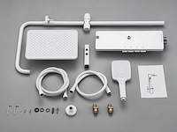 Mawialux opbouw regendoucheset - digitaal display - mat wit - afbeelding 2 van  9