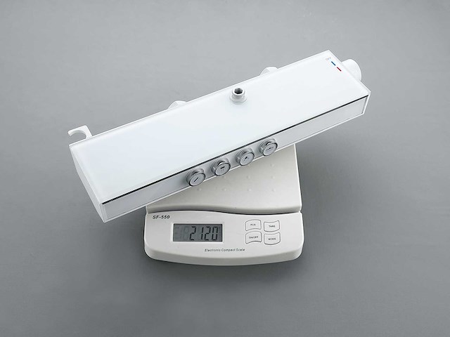 Mawialux opbouw regendoucheset - digitaal display - mat wit - afbeelding 5 van  9