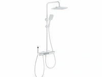 Mawialux opbouw regendoucheset - digitaal display - mat wit