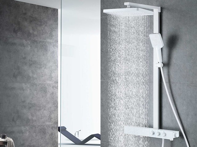 Mawialux opbouw regendoucheset - mat wit - afbeelding 12 van  22