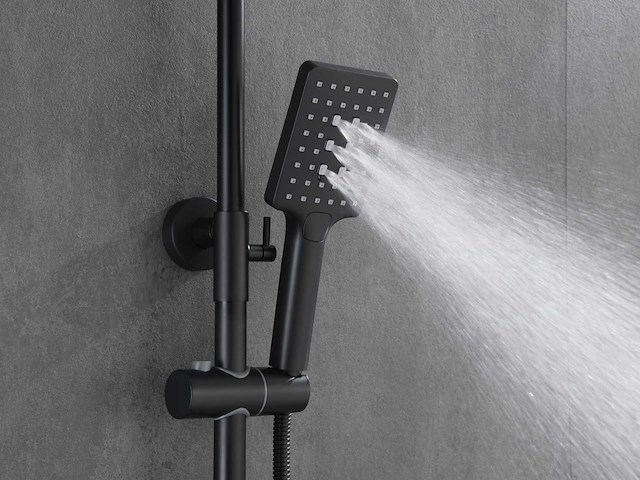 Mawialux opbouw regendoucheset - mat zwart - afbeelding 6 van  9