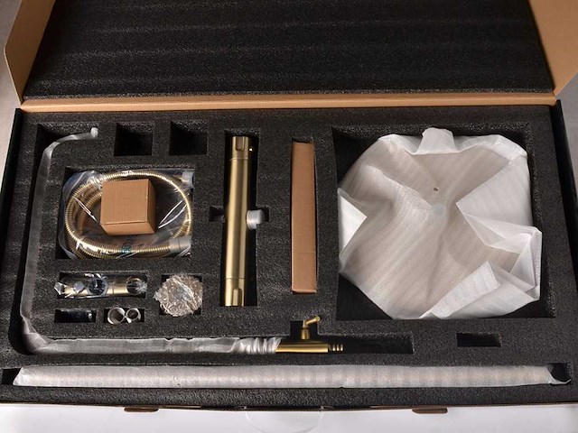 Mawialux opbouw thermostaat regendouche - geborsteld goud - afbeelding 15 van  23