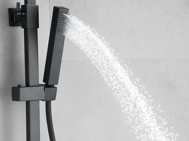 Mawialux opbouw thermostaat regendouche mat zwart - afbeelding 9 van  13