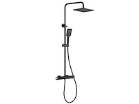 Mawialux opbouw thermostaatdouche mat zwart - afbeelding 1 van  10