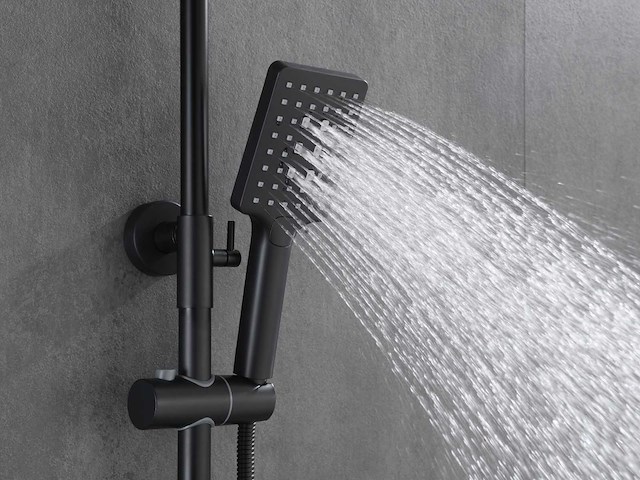 Mawialux opbouw thermostaatdouche mat zwart - afbeelding 4 van  7