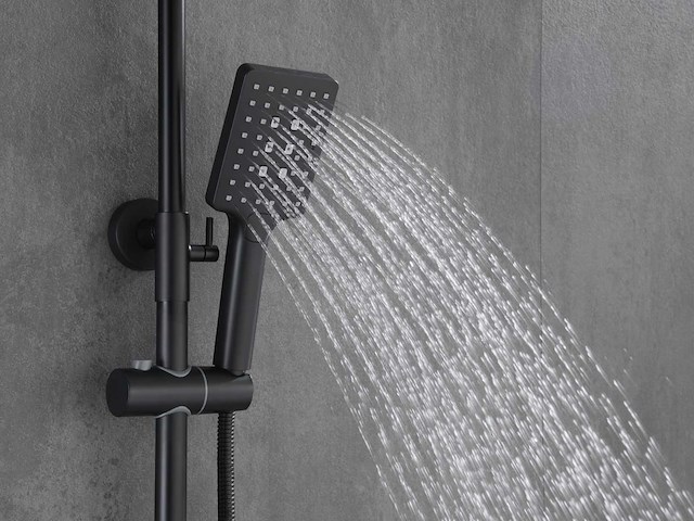 Mawialux opbouw thermostaatdouche mat zwart - afbeelding 6 van  7