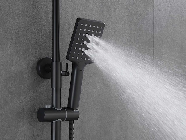 Mawialux opbouw thermostaatdouche mat zwart - afbeelding 3 van  10