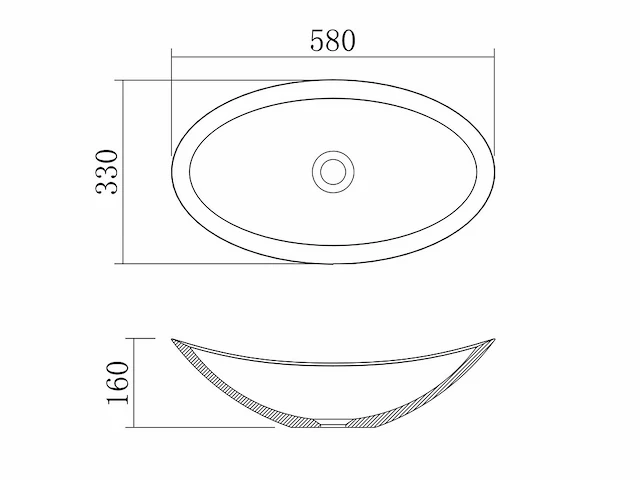 Mawialux opzet waskom - solid surface - mat grijs - afbeelding 6 van  7