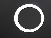 Mawialux ronde led spiegel met mat zwarte rand (keuze uit 80 of 100cm diameter) - afbeelding 4 van  5