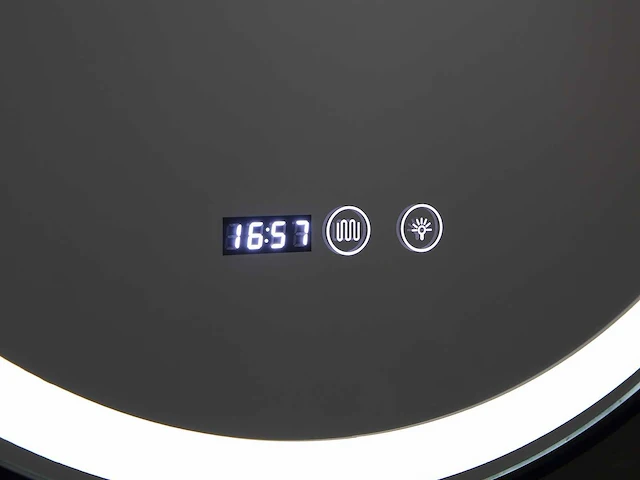 Mawialux ronde led spiegel met mat zwarte rand (keuze uit 80 of 100cm diameter) - afbeelding 4 van  7