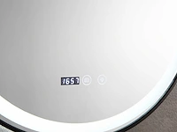 Mawialux ronde led spiegel met mat zwarte rand (keuze uit 80 of 100cm diameter) - afbeelding 5 van  7