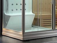 Mawialux sauna met stoomcabine wellness huis - wit - afbeelding 10 van  14