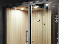 Mawialux sauna met stoomcabine wellness huis - zwart - afbeelding 8 van  12