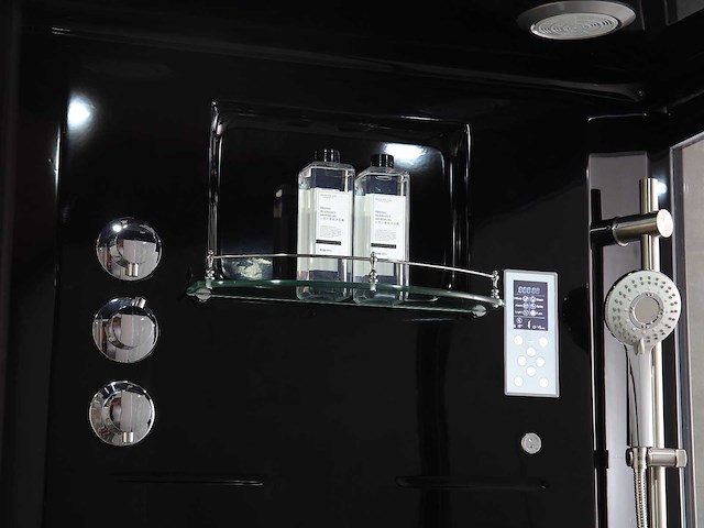 Mawialux sauna met stoomcabine wellness huis - zwart - afbeelding 11 van  12
