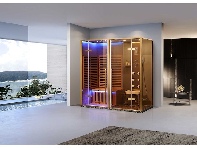 Mawialux sauna met stoomcabine wellness huis - afbeelding 4 van  10
