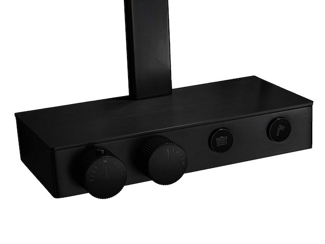 Mawialux thermostatisch design opbouw regendoucheset - mat zwart - afbeelding 2 van  6